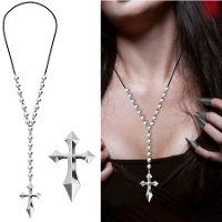 Metalen kruis ketting