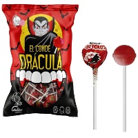 Chupa chup mini met kauwgom van Dracula - 200 stuks