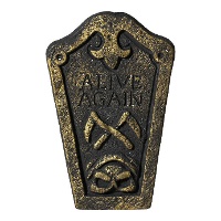 Grafsteen met de tekst Alive Again van 20 x 31 cm