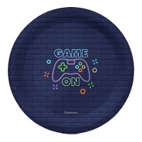 Game On Videospel-borden van 18 cm - 8 stuks