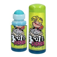 Blauwe Brain licker zure snoepdrank met roll-on
