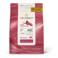 Ruby chocoladedruppels van 2,5 kg om te smelten - Callebaut