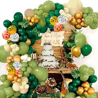 Jungle ballonnenkit met bladeren - 100 stuks