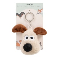 Pluchen honden sleutelhanger