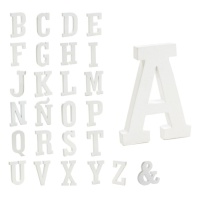 Houten letter van 12 cm - 1 stuk
