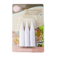 Grote pinchos voor bloemen - Pastkolor - 6 stuks