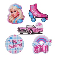 Barbie Girly Confetti - 10 Stuks