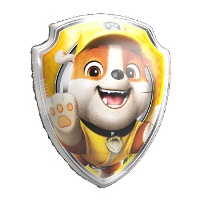 Paw Patrol Ballon Rubble Schild 60 x 52 cm