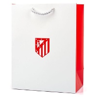 Witte cadeauzak van Atlético de Madrid - 40 x 30 x 12 cm
