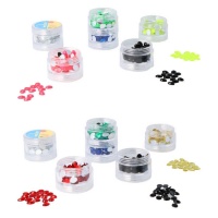 Ovale gekleurde acrylstenen van 6 x 8 mm - 600 stuks