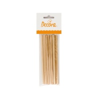 Houten stokjes van 16 cm - Decora - 12 stuks