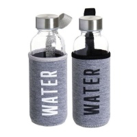 Fles van 0,40 L Water met hoes - 1 stuk