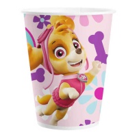 Bekers van Paw Patrol Skye en Everest in roze 200 ml - 8 stuks