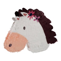 Paarden 3D-piñata van 50 x 50 cm - 1 stuk
