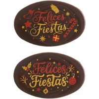 Donkere chocoladefiguren Felices Fiestas - assorti, 60 stuks