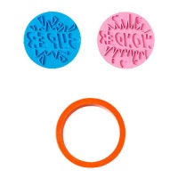 Kit van koekjesuitstekers met 2 3D super en wonder markers - Decora