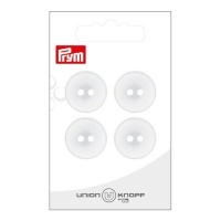 Witte knopen van 2 cm met twee gaten - Prym - 4 stuks