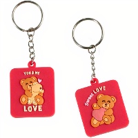 Liefdesbeer sleutelhanger - assorti, 1 stuk