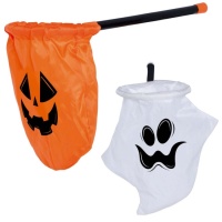 Pompoen of Spookzak met stok van 50 cm