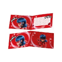 Ladybug Uitnodigingen - 6 Stuks