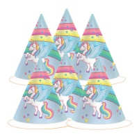 Unicorn Magic Hoedjes - 6 stuks