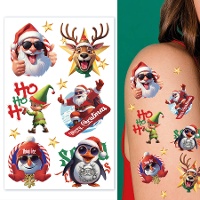 Grappige kersttijdelijke tatoeages