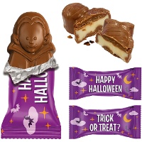 Chocoladerepen gevuld met melkroom Happy Halloween 80 g - 8 stuks