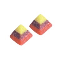 Meerkleurige piramides met pica pica - Fini - 250 stuks