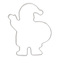 Kerstman Koekjesuitsteker van 10 cm - Wilton