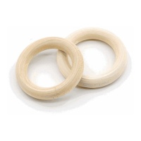 Houten Ring van 6 cm - 2 stuks