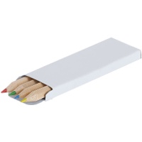 Kleurpotloden in witte doos - 4 stuks