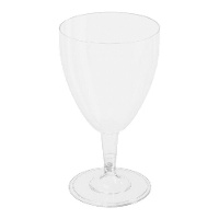 Doorzichtige plastic wijnglas van 200 ml - 3 stuks