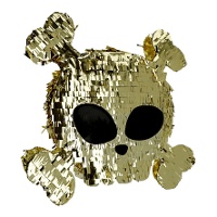 Piratenschedel piñata van 50 x 50 cm