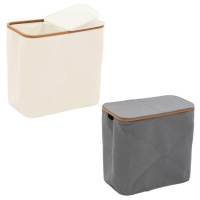 Dubbele bamboe wasmand 56 x 54 x 33 cm - 1 stuk