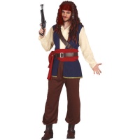 Blauw Jack Piratenkostuum voor mannen