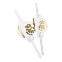 Rietjes van Real Madrid met goudkleurig embleem - 6 stuks