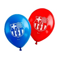FC Barcelona latexballonnen met clublogo, 30 cm - set van 6