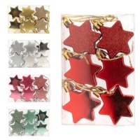 Decoratieve sterhangers voor de kerstboom - 6 stuks