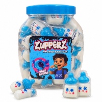 Blauwe babyflesjes gevuld met vloeibare gel, 18 g - 50 stuks