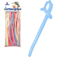 Vormbare pastelkleurige latex ballonnen - 100 stuks