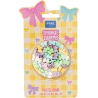 Pastelkleurig strikjes-strooisel 25 g