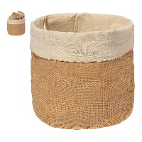 Broodmand van 15 x 15 x 20 cm van jute