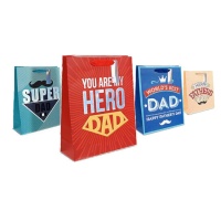 Cadeautas van 32 x 26 x 12,5 cm van Super Dad - 1 stuk