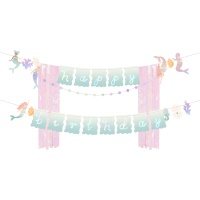 Slinger met zeemeermindecoratie 1,30 x 1,00 m