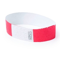 Papieren polsbandje met zelfklevende sluiting van 1,9 cm - 10 stuks