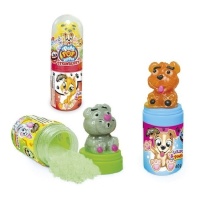 Mini flesje met Pets Pop Dipper lolly met snoeppoeder van 40 gr - 1 stuk
