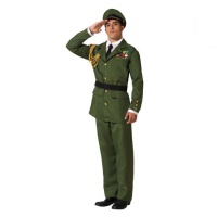 Militair kostuum met insignes voor mannen