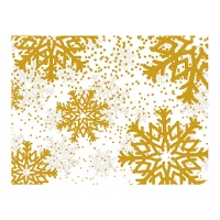 Doos voor snoep met gouden vlokken van 18 x 13,5 x 7,5 cm