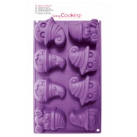 Siliconen mal voor Halloween-personages van 17,5 x 30 cm - Scrapcooking - 8 holtes