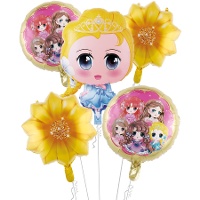 Gele Magische Prinses Boeket - 5 Stuks